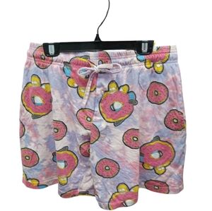 Homer Simpson Donut Print Shorts